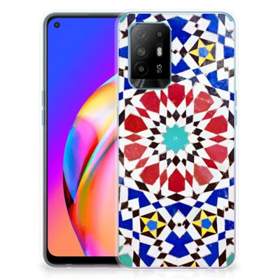 OPPO A94 5G | Reno5 Z | TPU | Siliconen hoesje | Mozaïek OPPO A94 5G | Reno5 Z | TPU | Siliconen hoesje | Mozaïek