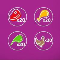 WHISKAS Classic Meals in sauce Poultry, Lamb, Beef, Chicken - 80x85g - thumbnail