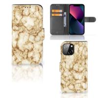 iPhone 13 Mini | Bookcase | Marmer Goud - thumbnail
