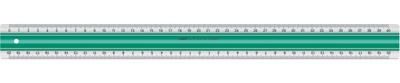 Linex antislip liniaal 40 cm groen/transparant