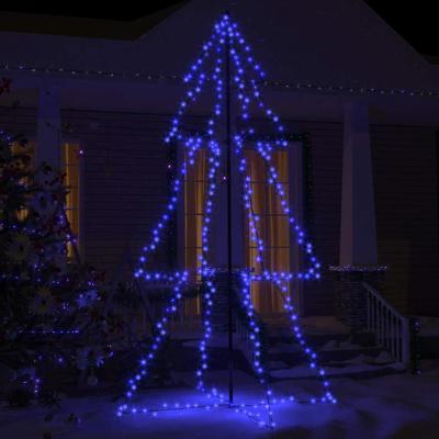 VidaXL Kegelkerstboom 300 led&apos;s binnen en buiten 120x220 cm