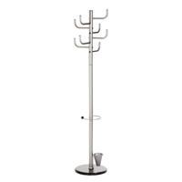 ALCO Staande kapstok 2802 2802 Aantal haken: 8 (Ø x h) 40 cm x 172 cm Metaal (poedercoating) Zilver 1 stuk(s) - thumbnail