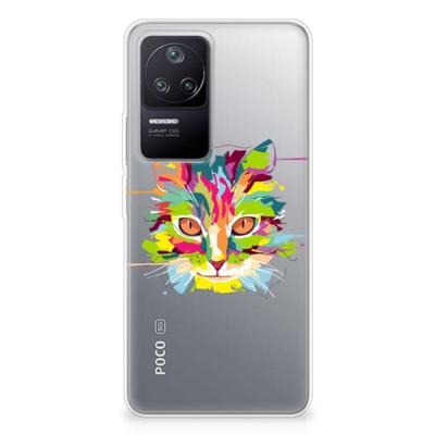 Xiaomi Poco F4 Telefoonhoesje met Naam Cat Color Xiaomi Poco F4 Telefoonhoesje met Naam Cat Color