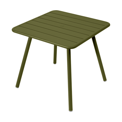 Fermob Luxembourg tuintafel vierpoot 80x80 cm Pesto