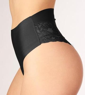 Secrets Brazilian High Waist - Invisible - Kanten dames taille brazilian slip - Schijnt niet door
