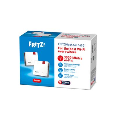 AVM FRITZ!Mesh Set 1600 2-pack Edition International Mesh router - thumbnail