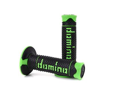 Domino rubber handvat "a260 rubber grip a260 black/green 120mm closed