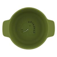 Trixie siliconen kom mr. dino - kinderservies - 100% food grade silicone -vaatwas en microgolf bestendig - thumbnail