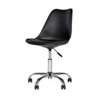 Essence Mieke bureaustoel zwart met zitkussen - thumbnail