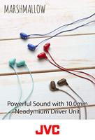 JVC HAFX38MV Marshmallow Oortelefoon Met Microfoon & In-line Afstandsbediening (Violet) - thumbnail