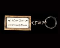 Lord of the Rings Key Ring No Admittance 6 cm - thumbnail