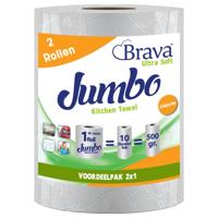 Brava - Super Keukenpapier - 2 Maxi XXL Rollen - Ultra Absorberend Keukenpapier - Ultra Clean Keukenrol - Voordeelverpakking - thumbnail