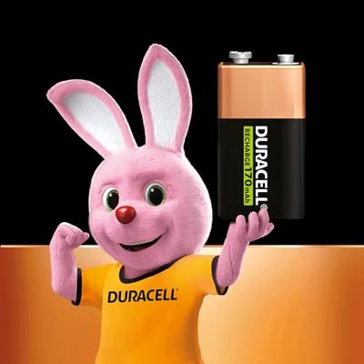 Duracell oplaadbare batterij 9V, op blister