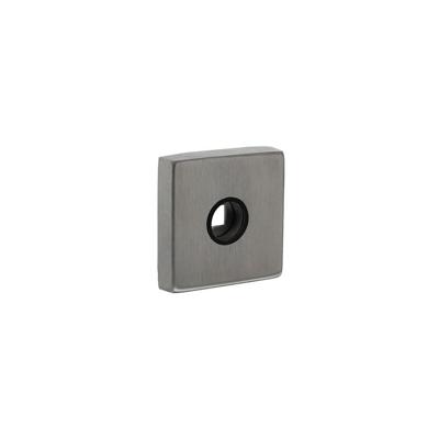 Rozetten massief rvs verdekt met nokken vierkant 53x53x10mm met 2-weg veerconstructie, geheel rvs