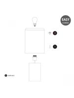 Home sweet home tafellamp Charm ↕ 30 cm - bruin - thumbnail