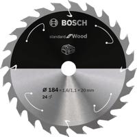 Bosch Accessories Bosch Power Tools 2608837702 Hardmetaal-cirkelzaagblad 184 x 20 mm Aantal tanden: 24 1 stuk(s) - thumbnail