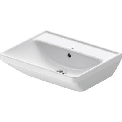 Wastafel Duravit D-Neo Met Overloop Kraanvlak Zonder Kraangat 55 cm Hoogglans Wit Duravit Wastafel Duravit D-Neo Met Overloop Kraanvlak Zonder Kraangat 55 cm Hoogglans Wit Duravit