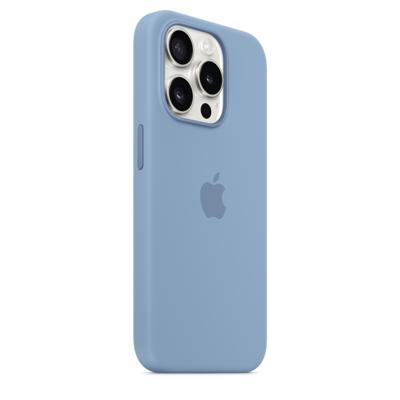 Apple Silicone MagSafe Hoesje iPhone 15 Pro Winter Blue