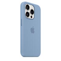 Apple Silicone MagSafe Hoesje iPhone 15 Pro Winter Blue - thumbnail