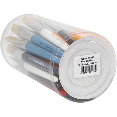 Creativ Company Platte kleine kwasten, 30st.