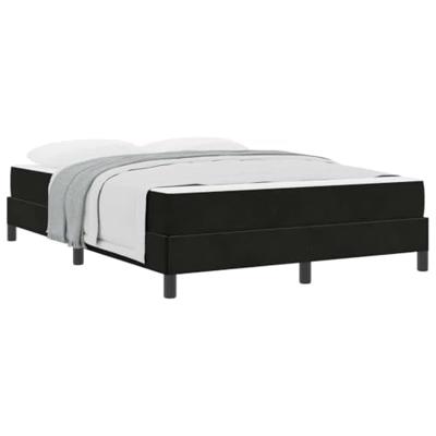 Boxspringbed met matras Zwart 160 x 210 cm Stof