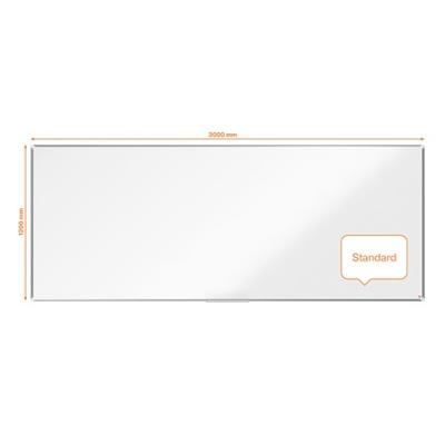 Nobo Premium Plus magnetisch whiteboard, gelakt staal, ft 300 x 120 cm