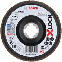 Bosch Accessoires X-LOCK Lamellenschijf schuin, kunststof Ø125mm, G 120, X571, 
Best for Metal - 2608621770 - thumbnail