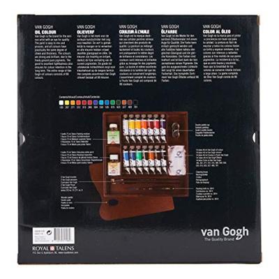 Van Gogh • olieverf kist inspiration met 14 kleuren in tubes van 40ml + accessoires