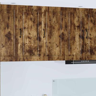 Keukenkast met plank Gerookt eiken 40 x 31 x 80 cm Bewerkt hout