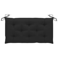 vidaXL Tuinbankkussen 100x50x7 cm stof zwart - thumbnail