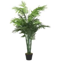 VidaXL Kunstplant palmboom 28 bladeren 120 cm groen - thumbnail