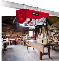 Einhell elektrische kabeltakel tc-eh 600 - 1050 w - 300 kg op 18 m - 600 kg op 9 m (met katrol) - noodstop - automatische rem - incl. katrol - thumbnail