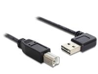 Delock 85167 Kabel EASY-USB 2.0 Type-A male haaks links / rechts > USB 2.0 Type-B male 0,5 m - thumbnail