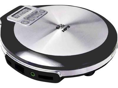 Soundmaster CD9220, CD-speler draagbare batterij aangedreven CD, CD-R, CD-RW, MP3 functie van opladen van de batterij, functie bas versterkt, zwart-grijs