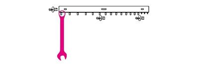 Beta S42/17-Wandhouder 17 Ringsteeksleutels - 088880428