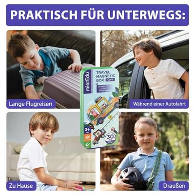 MierEdu magnetische puzzeldoos Voertuigen