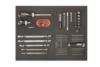 Bahco Foaminlay Fit&Go 3/3 met doppen en toebehoren 1/4" | schroevendraaiers | sleutels en bits - 89-delig - FF1A36 - thumbnail