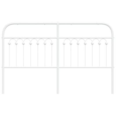 Hoofdbord 160 cm metaal wit