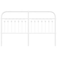 Hoofdbord 160 cm metaal wit - thumbnail