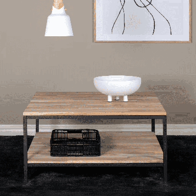 Nohr Salontafel 'Michaele' Teakhout, 80 x 80cm Nohr Salontafel 'Michaele' Teakhout, 80 x 80cm