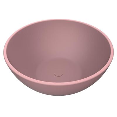 Arcqua Prince Waskom Opbouw - 38cm - rond - cast marble - mat roze WAS402121