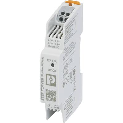 Phoenix Contact 1170952 DIN-rail netvoeding 12 V/DC 1.3 A 15 W Aantal uitgangen:1 x Inhoud 1 stuk(s)