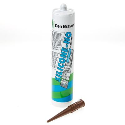 Zwaluw Silicone-NO + Sanitary - 310 ml koker - bruin
