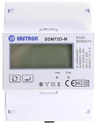 Counttec SDM72DM kWh-meter 3-fasen Digitaal 80 A Conform MID: Ja 1 stuk(s) Counttec SDM72DM kWh-meter 3-fasen Digitaal 80 A Conform MID: Ja 1 stuk(s)