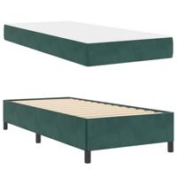 Bedframe Donkergroen, groen en wit 90 x 200 cm Fluweel - thumbnail