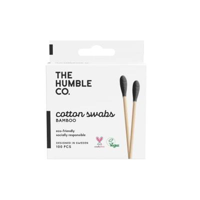 The Humble Co. Bamboe wattenstaafjes - zwart - thumbnail