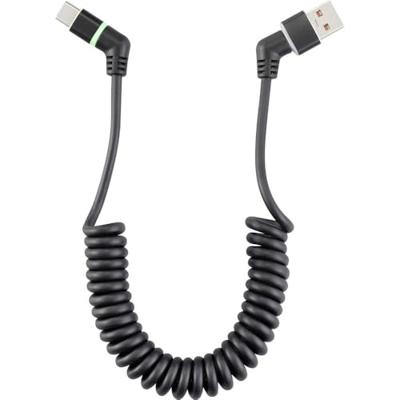 Renkforce RF-6713690 USB-kabel USB 2.0 USB-A stekker, USB-C stekker 1.50 m Zwart Connectoren 360° draaibaar, Spiraalkabel Renkforce RF-6713690 USB-kabel USB 2.0 USB-A stekker, USB-C stekker 1.50 m Zwart Connectoren 360° draaibaar, Spiraalkabel