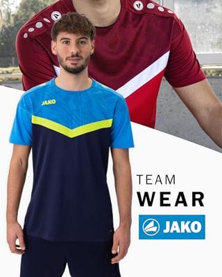 JAKO 6124 T-Shirt Iconic - Marine Jako-Blauw/Fluogeel - L