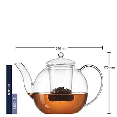 LEONARDO Armonia Enkele theepot 1200 ml Transparant LEONARDO Armonia Enkele theepot 1200 ml Transparant