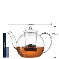 LEONARDO Armonia Enkele theepot 1200 ml Transparant - thumbnail
